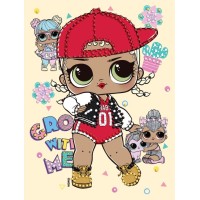 Набір з алмазною мозаїкою з частковою викладкою «L.O.L. Surprise! SWAG» 15х20 см, ТМ Ідейка