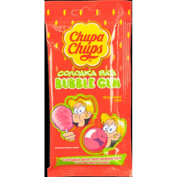 Жуйка «Солодка вата.Strawberry» 11 г, ТМ Chupa Chups