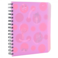 Зошит з роздільниками « Let's be» А5 на 144 аркуші у клітинку з пластиковою обкладинкою на спіралі збоку, ТМ Yes