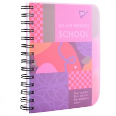 Блокнот з роздільниками «Stand with Ukraine» В6 на 144 аркуші у клітинку з пластиковою обкладинкою на спіралі збоку, ТМ Yes