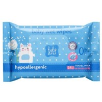 Вологі серветки «Гіпоалергенні» 24 шт, Baby Zaya