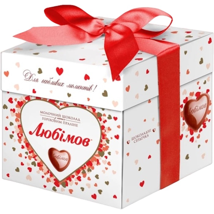 Цукерки «Любімов» 208 г молочний шоколад, у коробці, ТМ Міленіум