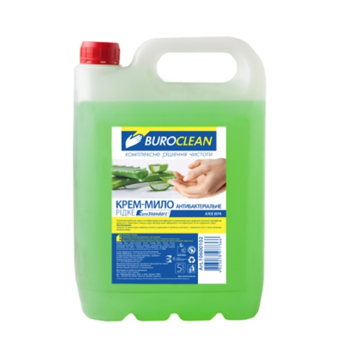 Крем-мило «Алое Вера» антибактеріальне 5 л, BuroClean