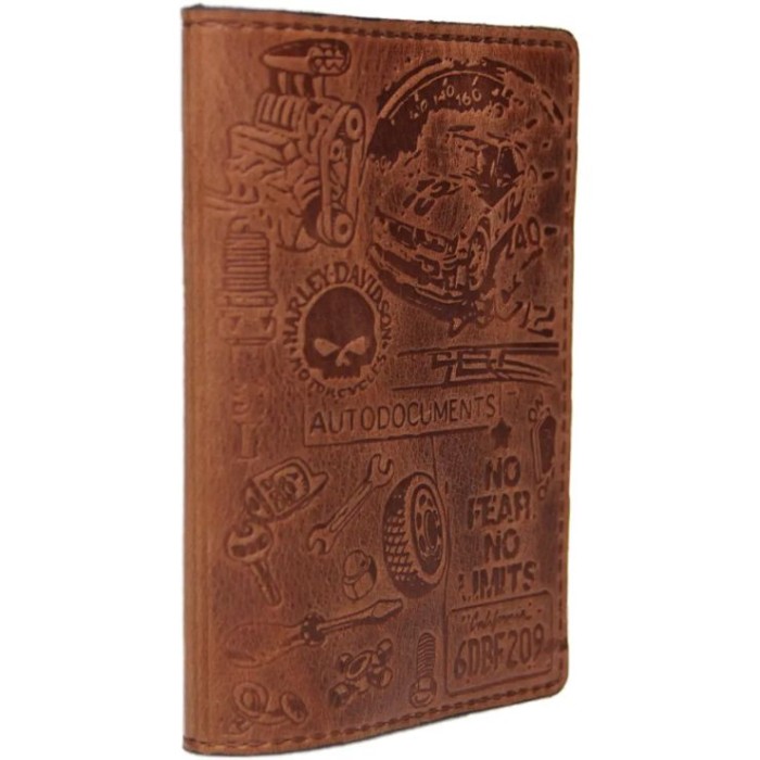 Обкладинка на автодокументи 13х9,5 см зі шкіри на 11 кишеньок, контік, Paul Jacobs