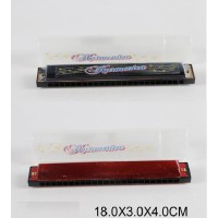 Губна гармоніка, в асортименті, у футлярі 18х3х4 см