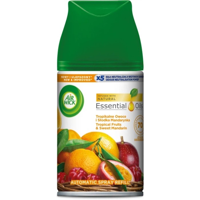 Змінний балон «Тропічні фрукти та солодкий мандарин» до автоматичного освіжувача AIRWICK 250 мл