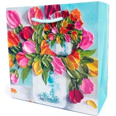 Пакет паперовий «Букет» 16х16х7 см, ТМ Мандарин