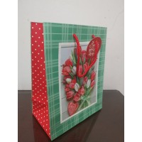 Пакет паперовий «Вітаю» 35х37х12 см, ТМ Мандарин