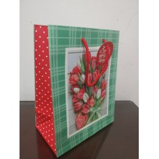 Пакет паперовий «Вітаю» 35х37х12 см, ТМ Мандарин