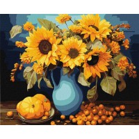 Картина за номерами «Соняшникова гармонія» 40х50 см, ТМ Ідейка
