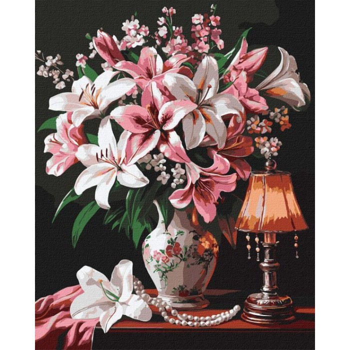 Картина за номерами «Витончені лілі» 40х50 см, ТМ Ідейка