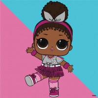 Картина за номерами «L.O.L Surprise! Game on. Foxy» 25х25 см, ТМ Ідейка