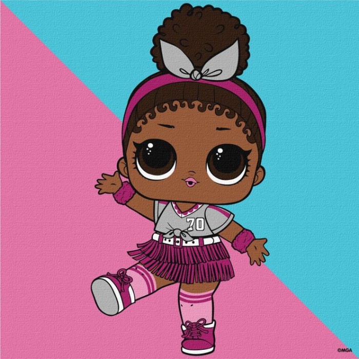 Картина за номерами «L.O.L Surprise! Game on. Foxy» 25х25 см, ТМ Ідейка