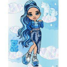 Картина за номерами «Rainbow High. Skyler» 30х40 см зі стразами, ТМ Ідейка