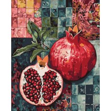Картина за номерами «Червоний гранат» 40х50 см, ТМ Ідейка