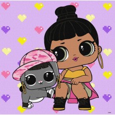 Картина за номерами «L.O.L. Surprise! TroopSurprise Honey Bun With Bunny Hun» 40х40 см, ТМ Ідейка
