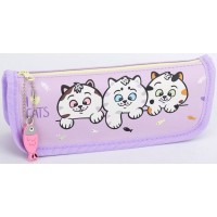 Пенал 21х4,5х7 см фіолетовий, ТМ Мандарин