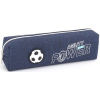 Пенал 21х4,5х6 см синій, ТМ Мандарин