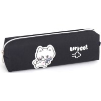 Пенал 21х4,5х6 см чорний, ТМ Мандарин