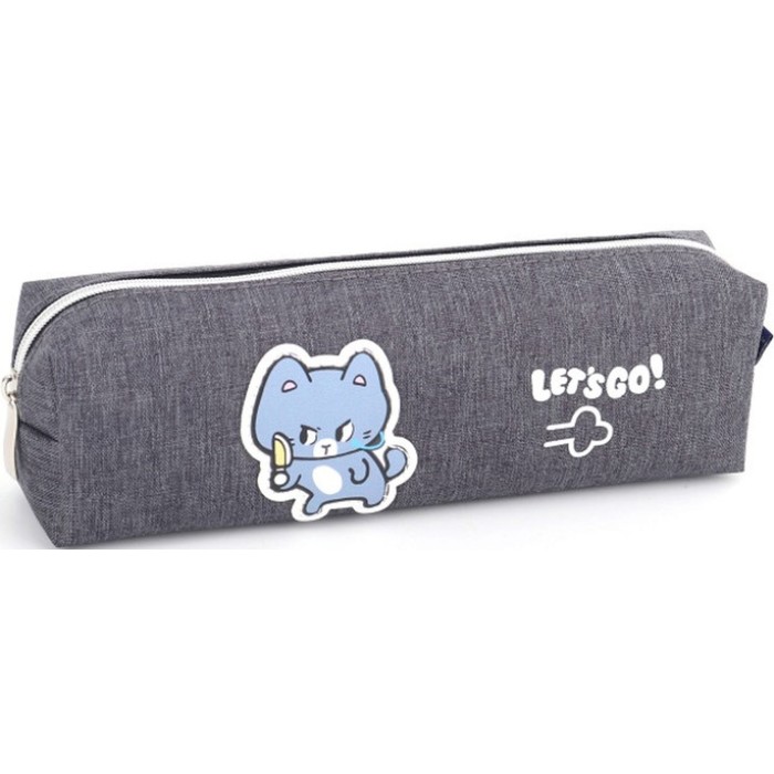 Пенал 21х4,5х6 см сірий, ТМ Мандарин