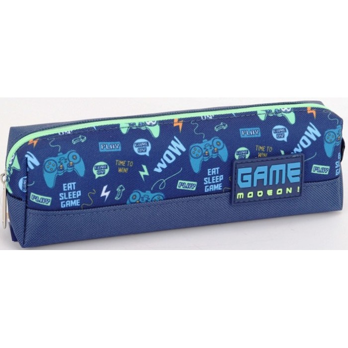 Пенал 21х4,5х6 см синій, ТМ Мандарин