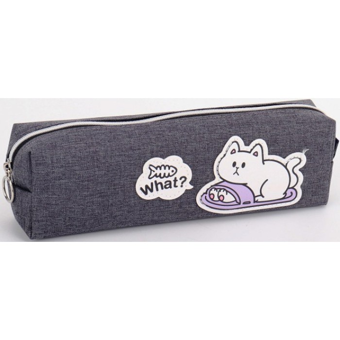 Пенал 21х4,5х6 см сірий, ТМ Мандарин