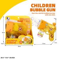 Мильні бульбашки «Пістолет» зі світлом, на батарейці, у коробці 20х10х20 см