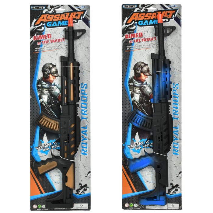 Іграшковий автомат 62 см з тріскачкою, в асортименті, на планшетці 68х19,5х4,5 см