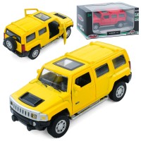 Джип «Hummer H3» 11,5 см 1:43 металевий інерційний з дверима що відчиняються та гумовими колесами, в асортименті, у коробці 14,5х7х6,5 см, АвтоСвіт
