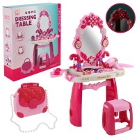 Косметичний столик зі світлом, звуком та аксесуарами, на батарейці, у коробці 45х11х51 см