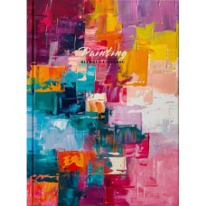 Канцелярська книга «Paiting» А4 на 192 аркуші у клітинку з твердою палітуркою та ламінованою обкладинкою, в асортименті, ТМ Рюкзачок