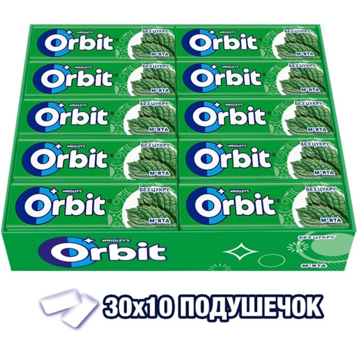 Жувальна гумка «Orbit м'ята» 14 г