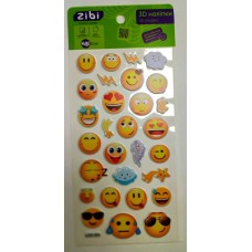 Наліпки «Смайлики 3D» 18х9,5 см, KIDS Line