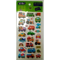 Наліпки «Робочі автівочки 3D» 18х9,5 см, KIDS Line