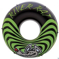 Коло надувне «RIVER RAT» 122 см з максимальним навантаженням до 30 кг та ремкомплектом, у коробці, ТМ Intex