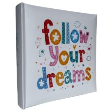 Фотоальбом «Follow» на 300 фото 10х15см з паперовими аркушами, обкладинка з ламінованого картону, 22х22 см