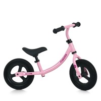 Велобіг дитячий на алюмінієвій рамі з 2 колесами по 10 дюймів PU, рожевий
