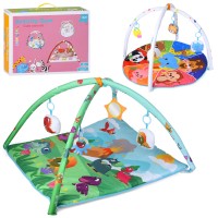 Килимок для немовляти з 2 дугами та 4 підвісками, в асоортименті, у коробці 42х32х14 см