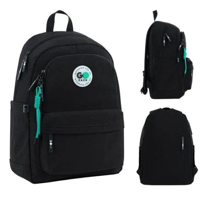 Рюкзак 44х28х17 см чорний, 141L-3, GoPack Education Teens