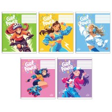 Зошит на 36 аркушів у клітинку «Круті дівчата» №2584, ТМ Brisk