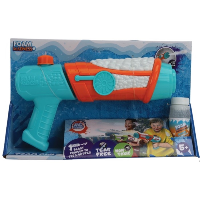Іграшковий водний пістолет з запаскою, стріляє піною, у коробці