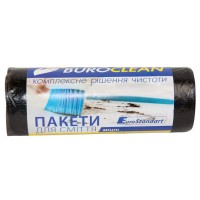 Пакети для сміття на 60 л 20 шт міцні, чорні, ТМ BuroClean