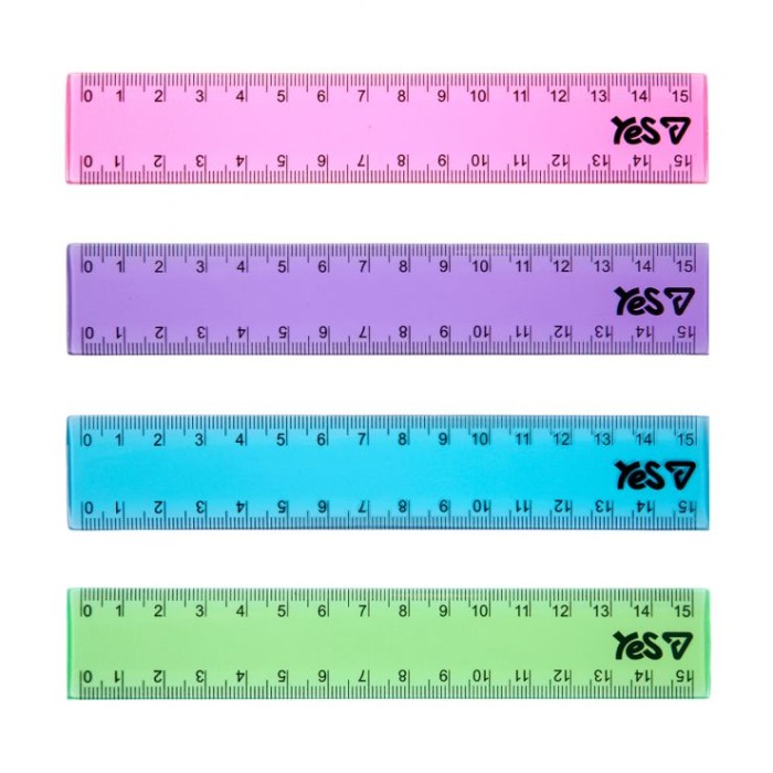 Лінійка «Orange Line» 15 см кольорова прозора, в асортименті, ТМ Yes