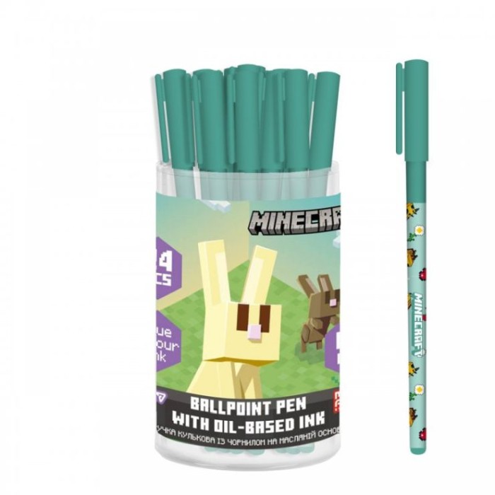 Ручка «Minecraft.Spring» кулькова 0,7 мм синя, ТМ Yes