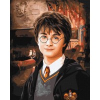 Картина за номерами «WB Гаррі Поттер: Вітальня Грифіндору» 40х50 см, ТМ Ідейка