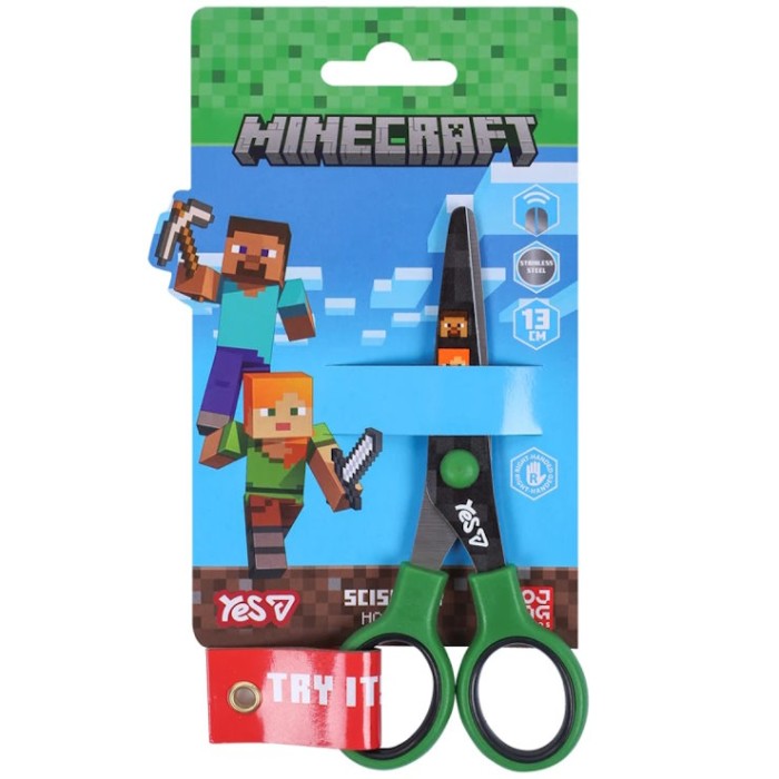 Ножиці «Minecraft» 13 см з принтом на лезі, ТМ YES