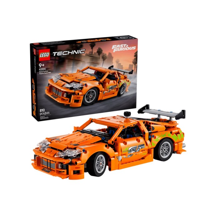 Конструктор «Fast and Furious Toyota Supra MK4» на 810 деталей, у коробці 38х7х26 см, ТМ Lego
