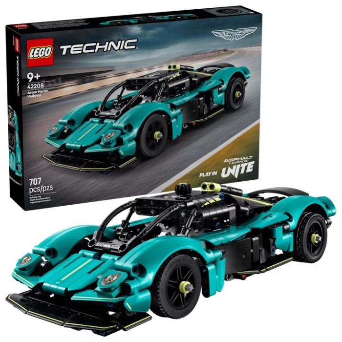 Конструктор «Aston Martin Valkyrie» на 707 деталей, у коробці 38х7х26 см, ТМ Lego