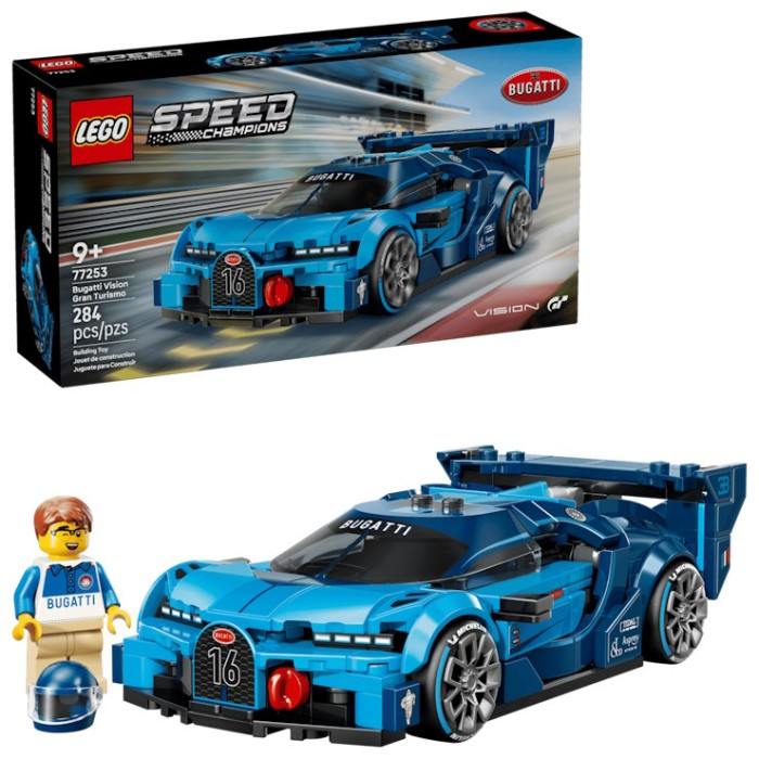 Конструктор «Спортивний автомобіль Bugatti Vision GT Hyper» на 284 деталі, у коробці 26х6х14, ТМ Lego
