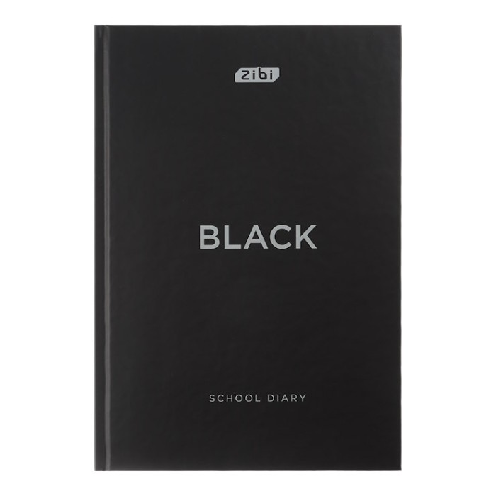 Щоденник «BLACK» В5 на 40 аркушів з твердою ламінованою обкладинкою, чорний, KIDS Line